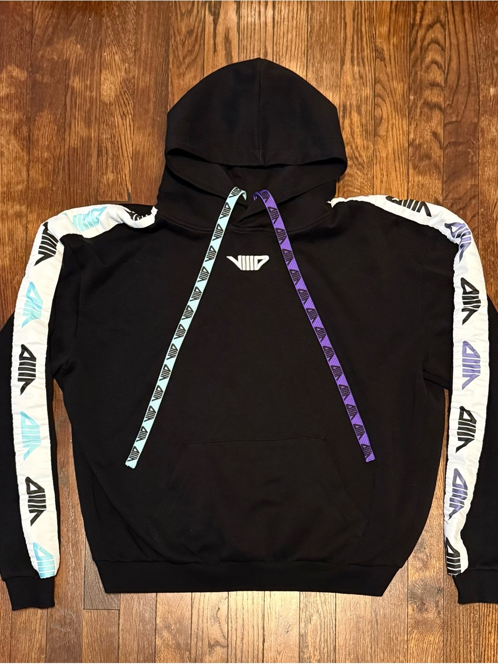 Represent VIIID Transformation Sleeve Logo Repeat Men’s Pullover Hoodie